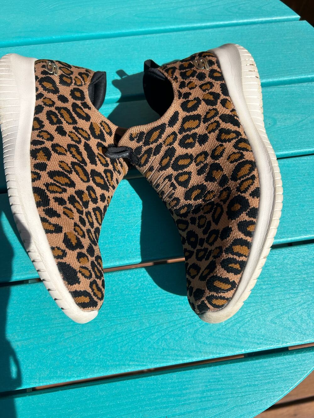 Skechers Women's Ultra Flex - Wild Expedition Leopard Print Slip-On - Size 8